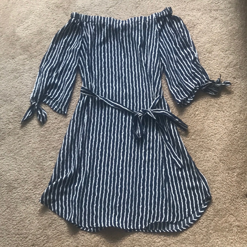 Staccato off the shoulder dress